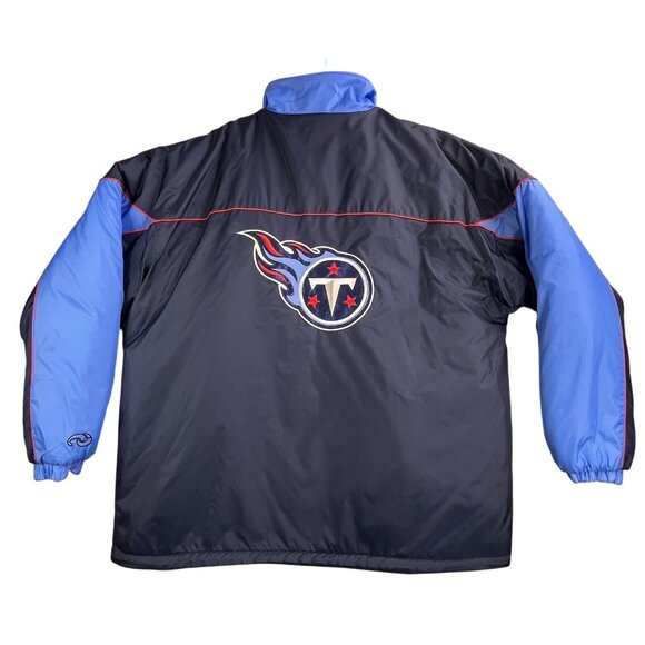 Vintage Tennessee Titans Jacket Mens 2XL NFL Football Unique Reversable Coat Y2K - Picture 2 of 16
